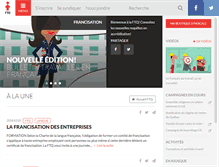 Tablet Screenshot of francisation.ftq.qc.ca