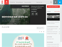 Tablet Screenshot of monteregie.ftq.qc.ca