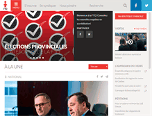 Tablet Screenshot of ftq.qc.ca