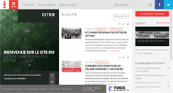 Desktop Screenshot of estrie.ftq.qc.ca